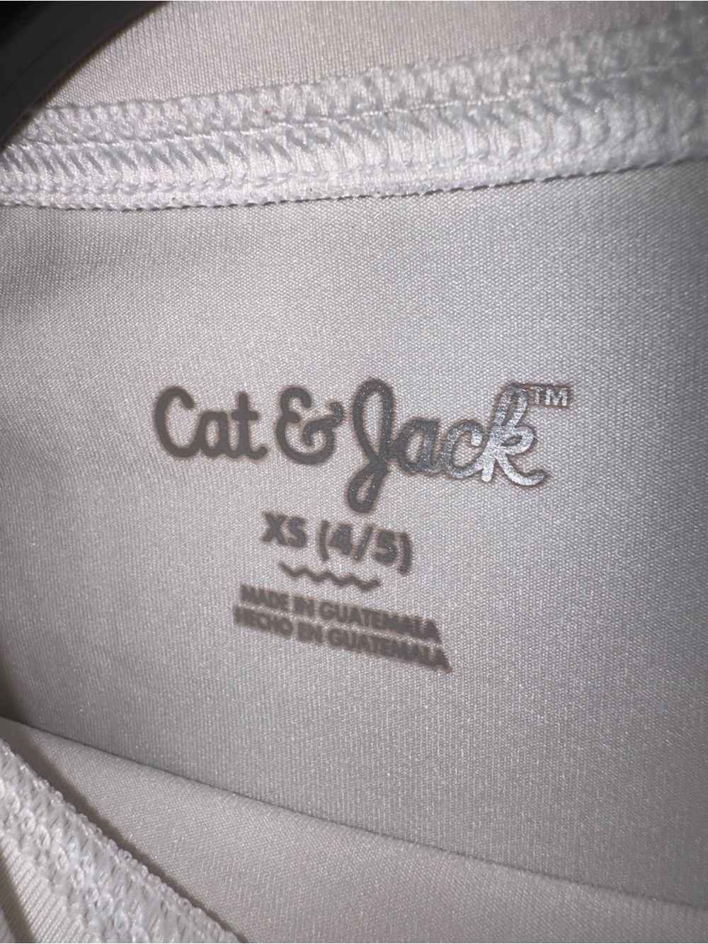 Cat & Jack White Cat Clothing Top - XS